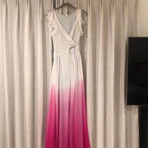 DVF ombré wrap dress